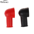 1Pair Black Red Battery Terminal Protective Covers Round Insulating Caps Insulating Protector Replacement Batteries Accessories