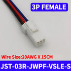 5/20 SETS JST02T/02R-JWPF-VSLE JWPF Series Male Female Plug Docking Harness Mini Car Motorcycle With 20AWG 15CM Wire Connector