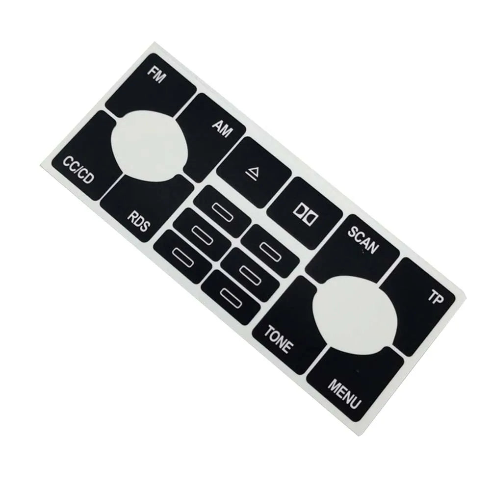 For A4 B6 B7 Radio Clima ESP Car Center Console Part Switch Button Repair Kit Sticker Decal Fix Faded Anti Scratch
