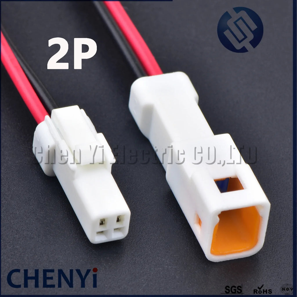 2 3 4 6 8 Pin JWPF-VSLE-S JWPF-VSLE-D Auto Waterproof Electronic Connector Wire Harness Butt Plug JST-02T 02R For JST