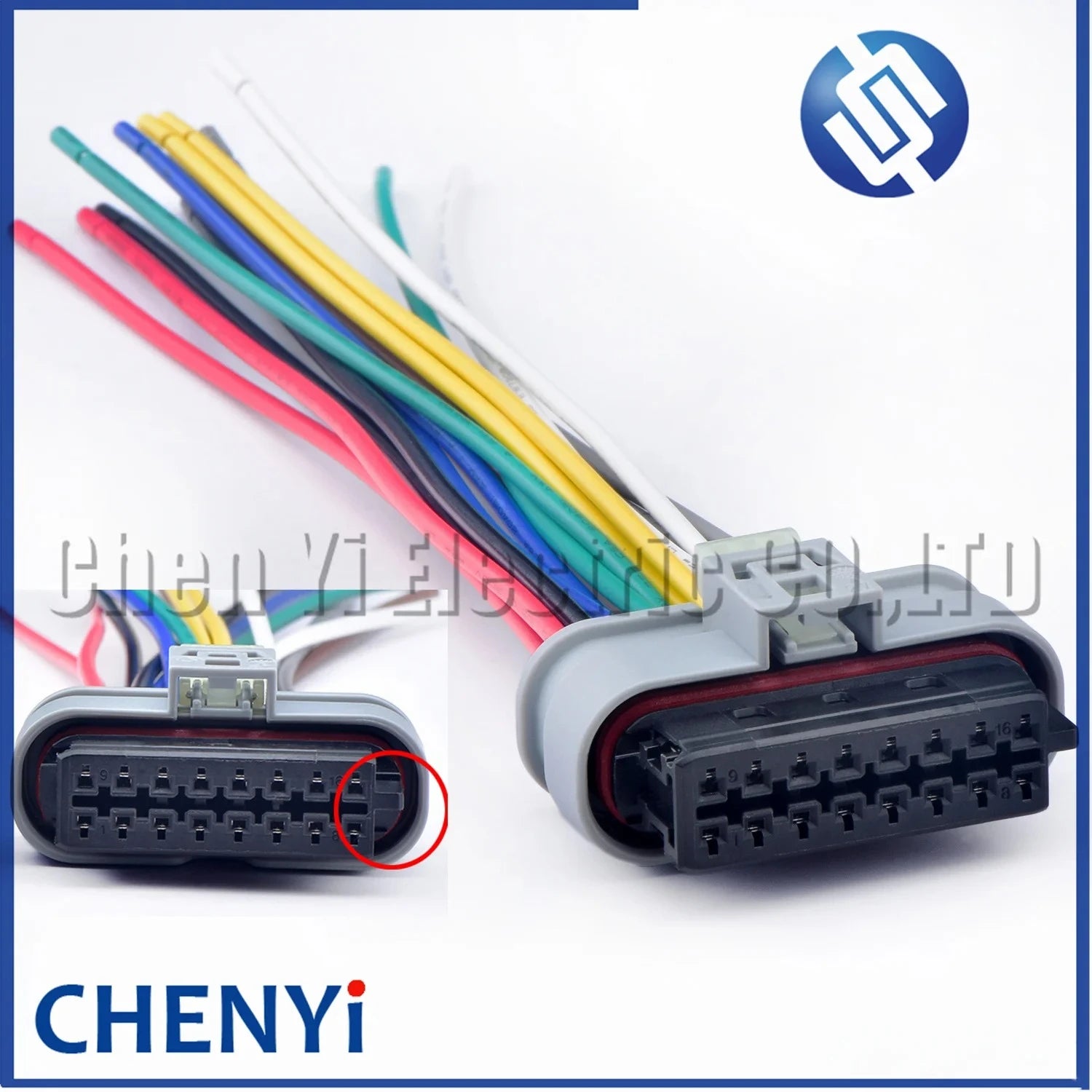 16 Pin Auto waterproof connector Car Front and rear bumper radar sensor Wire harness Plug 805-587-542 807-445 807-446 706-326