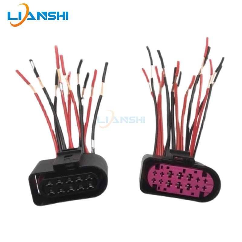 Compatible with Ford Mondeo Focus Fiesta car headlight plug, headlight assembly wiring harness plug accessory