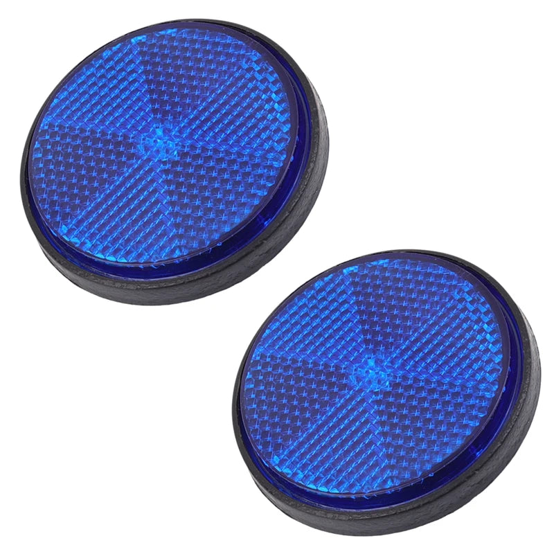 Motorcycle Circular Reflector Electric Vehicle Bicycle Waterproof Dustproof Night Warning Reflector 6mm Hexagonal Screw Fixation
