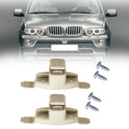 2Pcs Sun Visor Clips Holder Bracket Mount For BMW 3 5 7 Series E46 E38 E39 E53 X5 Interior Beige Sun Visor Clip Holder