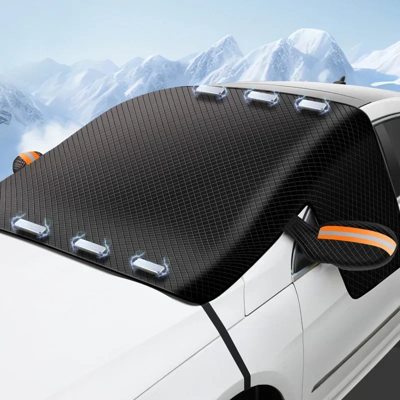 Thickened Car Snow Shield - Front Windshield Winter Frost-Proof Cover, Winterproof Car Clothing, Windshield Snow Shield Amagi