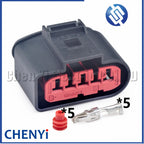5 Pin Female MAF Waterproof Automotive Connector Mass Air Flow Sensor Wire harness Plug 1J0973775A 1J0 973 775A