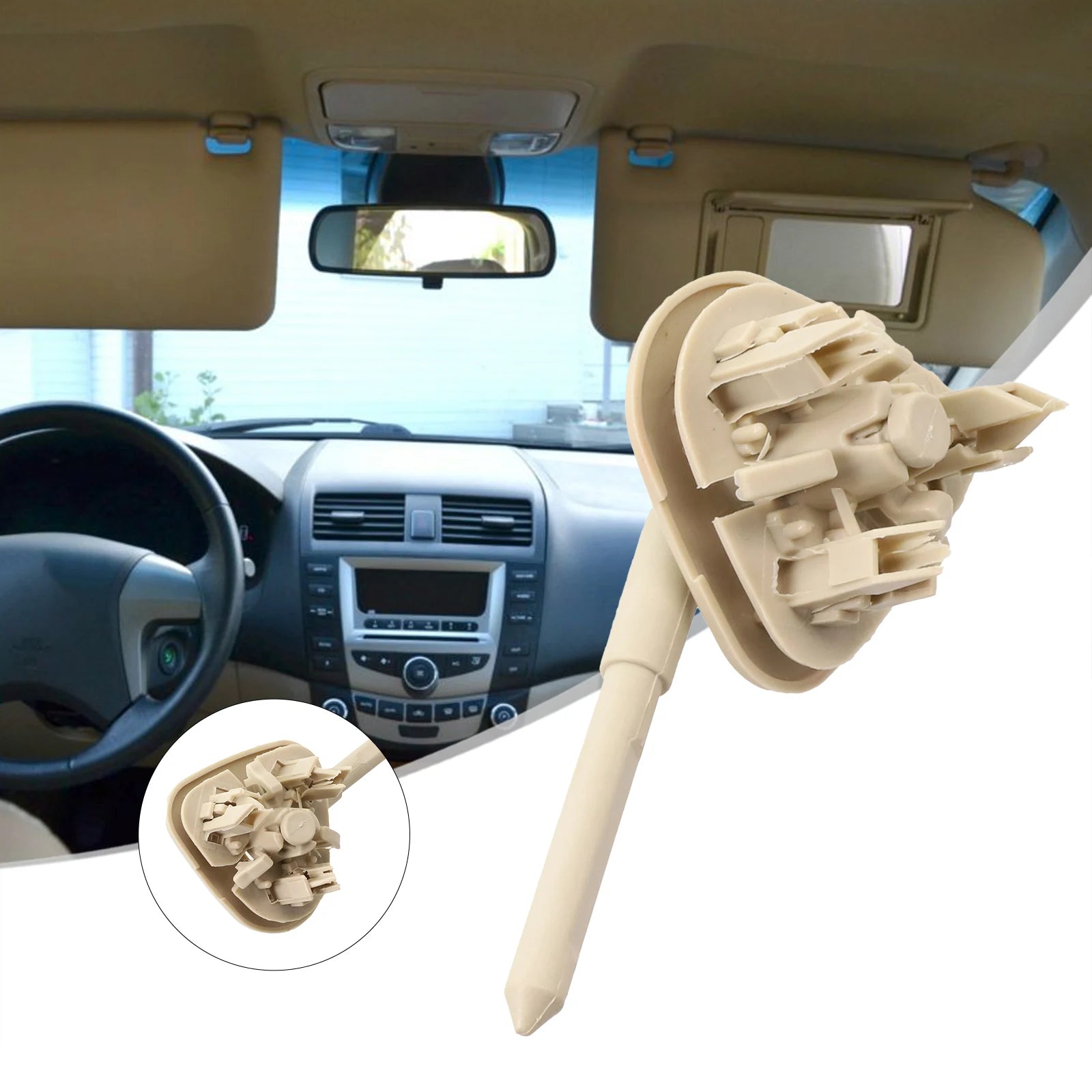 Sun Visor Rotation Shaft For Corolla 2003-2012 Sun Visor Fixed Clip For BYD F3 F3R Sun Visor Rotation Shaft Interior Accessories