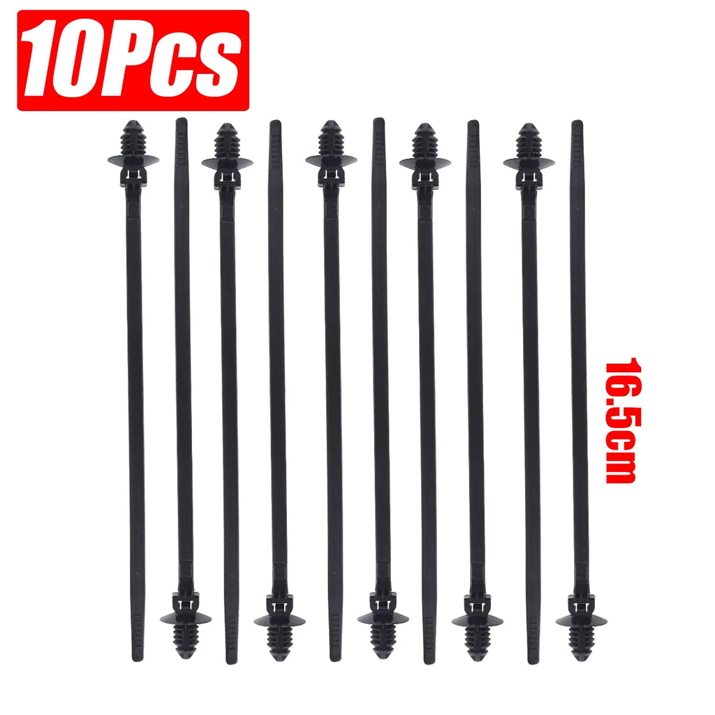 1-30pcs Black Nylon Threaded Head Harness Cable Ties Multi-purpose for Most Auto Repairs and Wiring Auto Interior Accessories