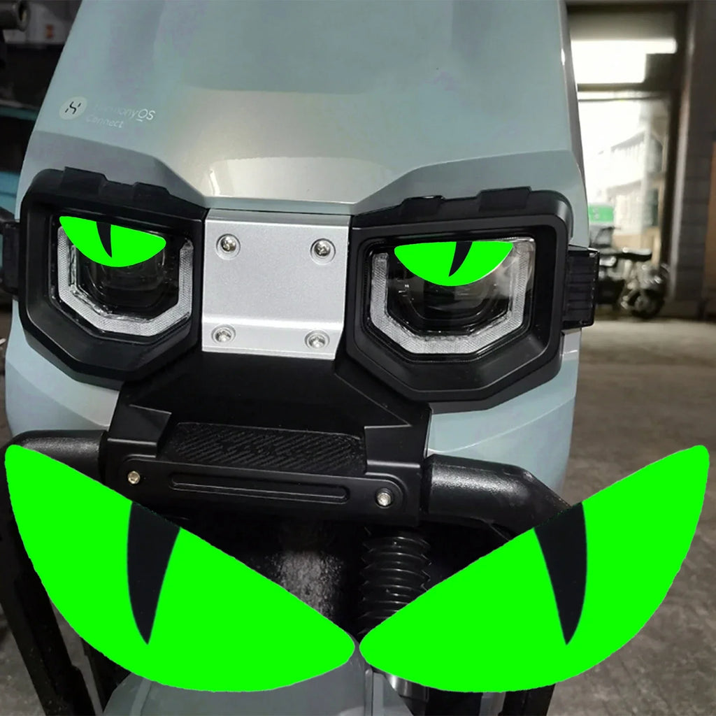 Funny Luminous Sticker Motorcycle Headlight Scooter Stickers for Vespa 300 GTS Accessories PX Sprint Primavera LX 125 50 Special