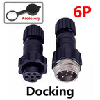 5/20Sets GX16 M16 QL16 16MM Aviation Plug&Socket:Male Female Docking Back Nut Panel Mounted Connector with 2/3/4/5/6/7/8/9 Pins