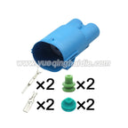 4 Pin Connector Waterproof 1.5mm 9.5mm Male Female Connector Automotive Koelventilator Stekker 7282-8598-30 7283-8598-30