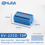 Fast Wiring Mini Rail-Type Quick Junction Box | 1-In-Multi-Out Plug-in Terminal Wire Connector for Easy Electrical Connection