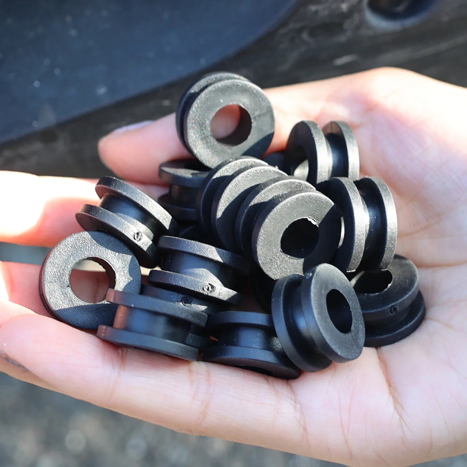 Rubber Motorcycle Cushion Washer Gasket Replacement Part Fairing Side Cover Bushing O Ring Anti Vibration Mount Black Pads