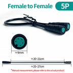 4/10Pcs M8 Waterproof Connectors 2/3/4/5/6 Pin, Male & Female Plug Socket Set, IP67 Wire Cable Connector Kit