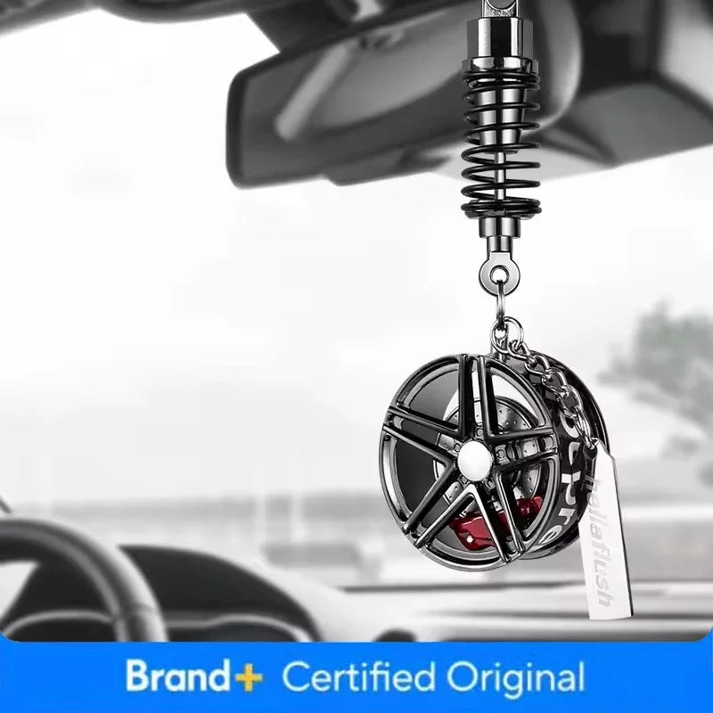 Creative Wheel Hub Brake Shock Absorber Car Pendant Up-market Customization Car Interior Ornaments Accessories Amagi