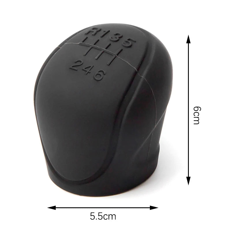 Car Silicone Gear Shift Knob Cover Gear Shift Non-Slip Grip Handle Protective Covers Manual 6-speed Car Interior Accessories