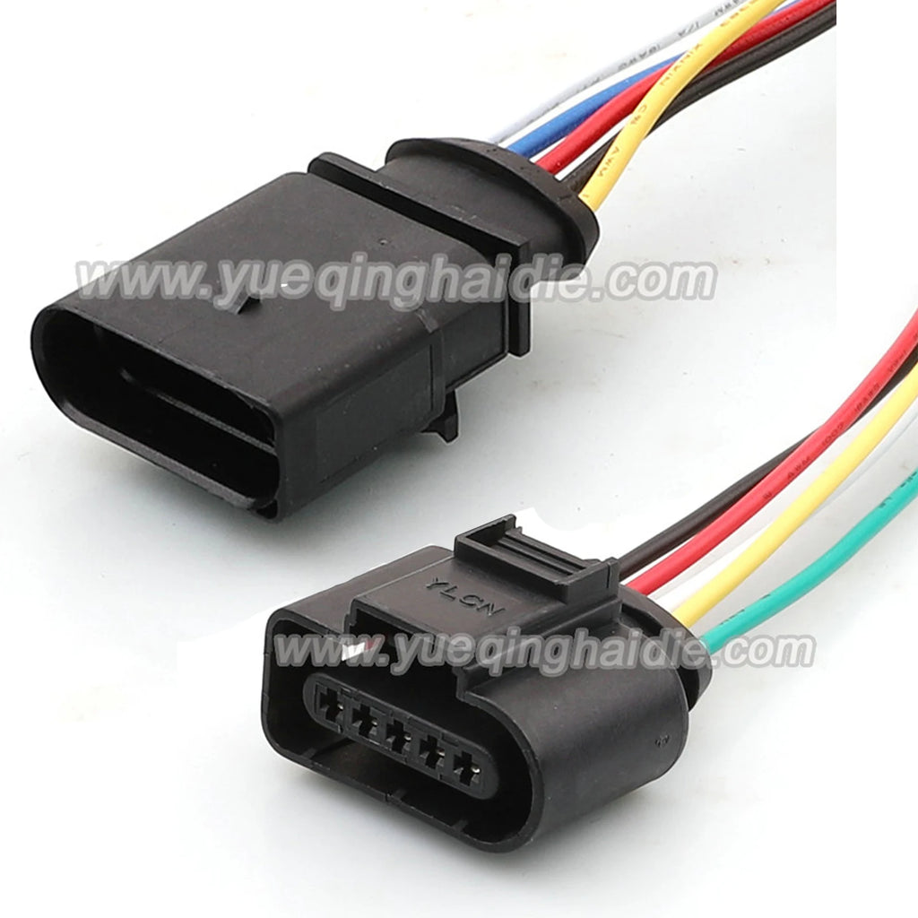 5 Pin Connector Waterproof 1.5mm Male Female Connector Automobile Wiring Harness Cable Plug for VW Audi 1-969920-1 1J0973705