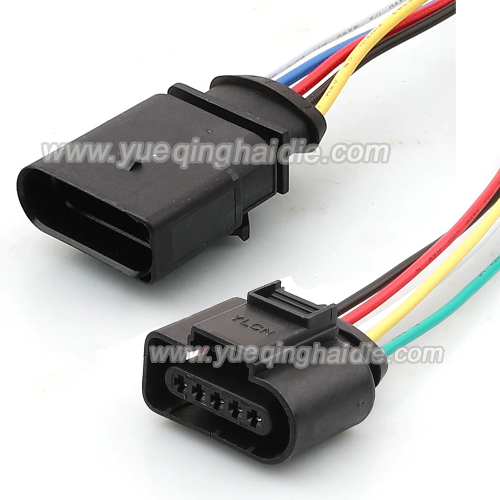 5 Pin Connector Waterproof 1.5mm Male Female Connector Automobile Wiring Harness Cable Plug for VW Audi 1-969920-1 1J0973705