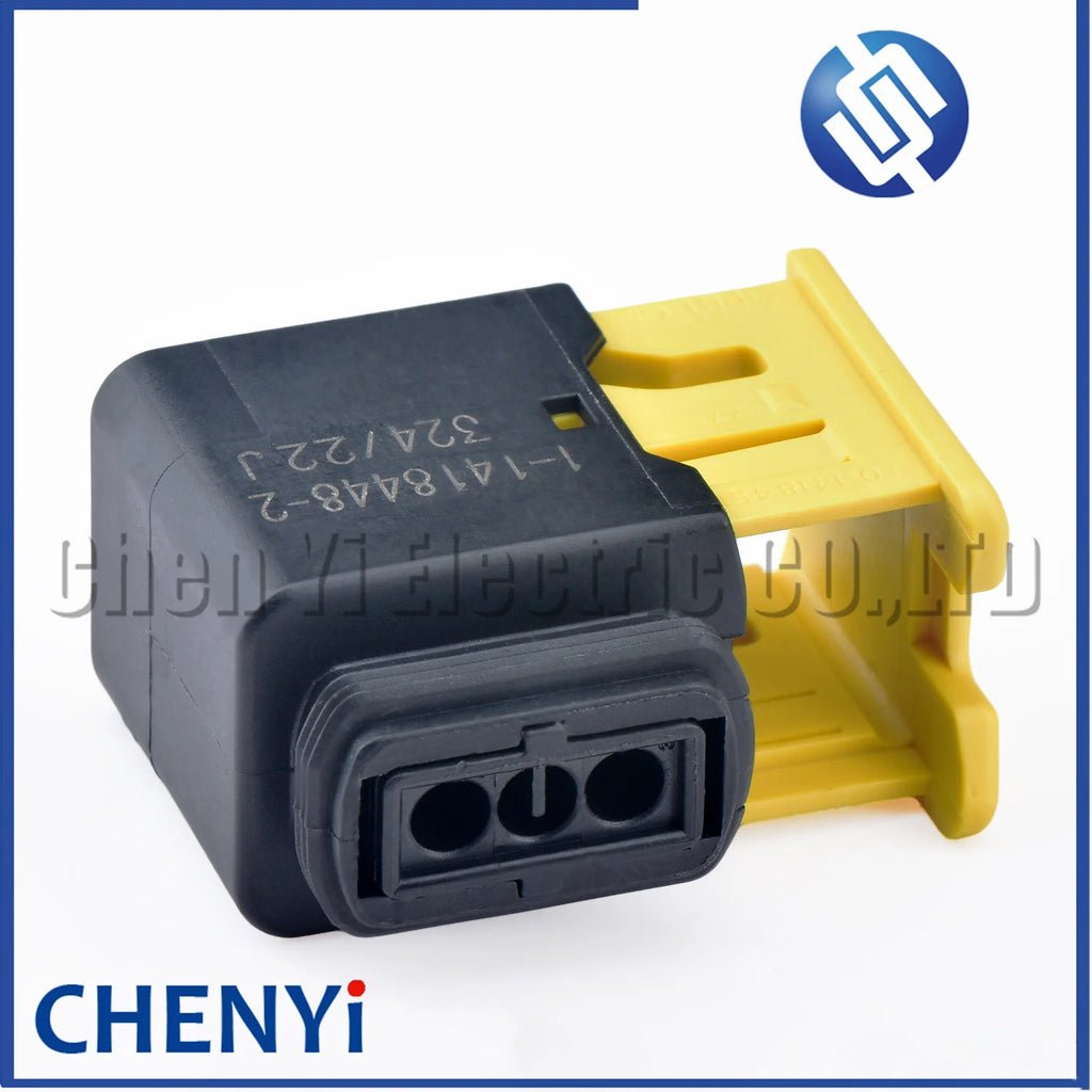 2 Pin female electric car housing wiring harness plug cable connector waterproof 1-1418448-2 With pins
