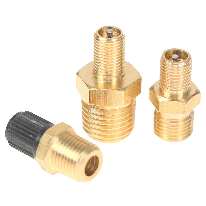 1/4 NPT 1/8 NPT M10*1 Automobile Tire Valve Core Motorcycle Tubeless Tire Screw Valve Tire Pressure Monitoring Tire Copper Valve