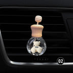 Fashion Car Hanging Perfume Pendant Fragrance Air Freshener Empty Glass Bottle For Essential Oils Diffuser Auto Ornaments Amagi