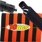 1-10pcs Car Insulation Cable Sleeves Black Braided Heat Shrink Tube Line Organizer Flam Retardant Wire Wrap Sheath Protection