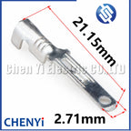 50 Pcs 2.8mm Crimp Pins Spade Connector tin-plated brass Wire Pin DJ611-E2.8A DJ621-E2.8A For Car Automobile Relay Circuit Board