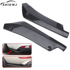 1Pair Carbon Fiber Winglets Side Skirt Extension Car Front Rear Bumper Strip Lip Spoiler Diffuser Splitter Scratch Protector