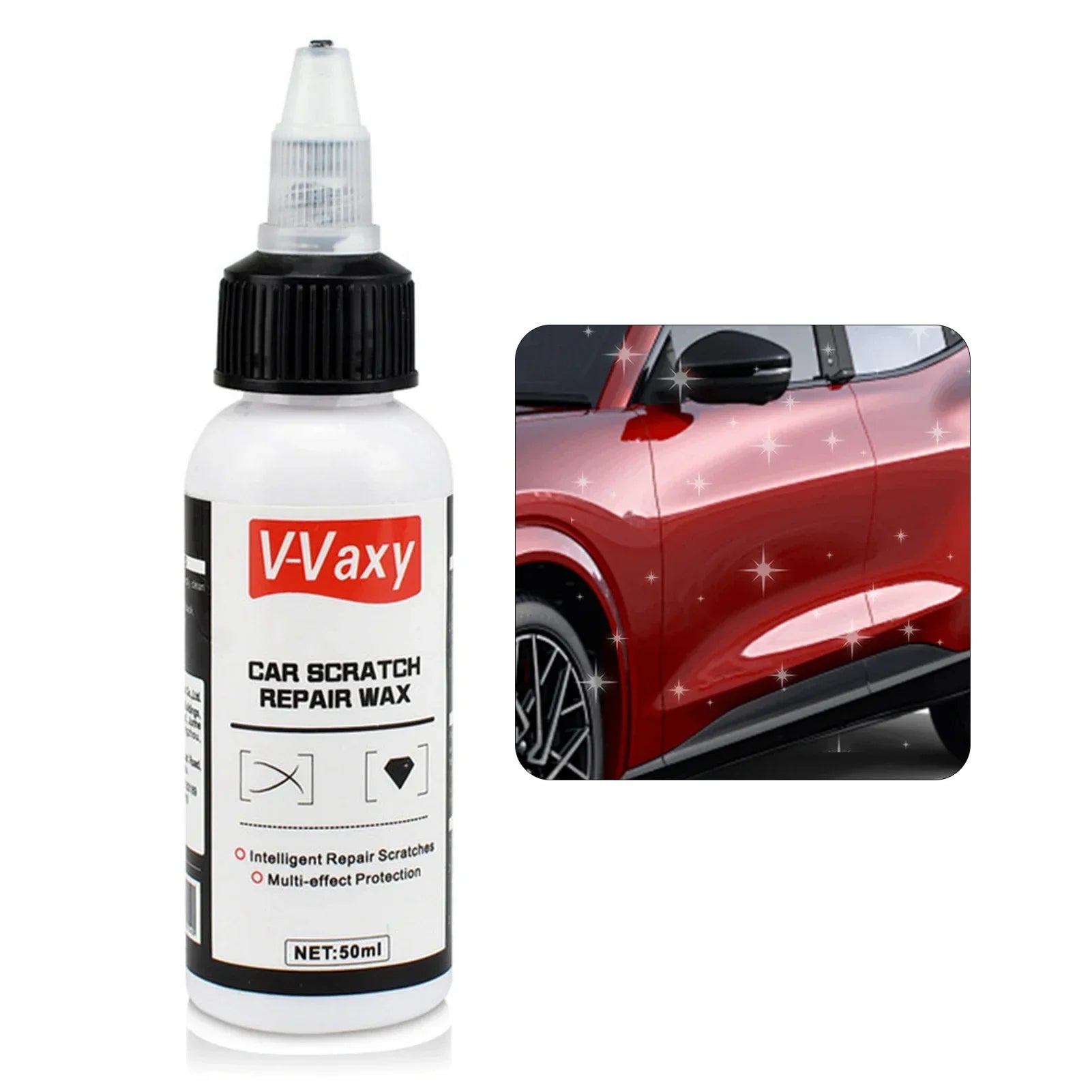 Car Scratch Repair Wax Safe to Use with Specially Mild Formula Car Polish Wax Suitable for Sun Lines Nail Lines Flying Paint