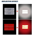 Car Night Reflective Warning Plate Sticker Universal Auto Truck Motorcycle Safety Warning Plate Reflector Sign Decal Accessories