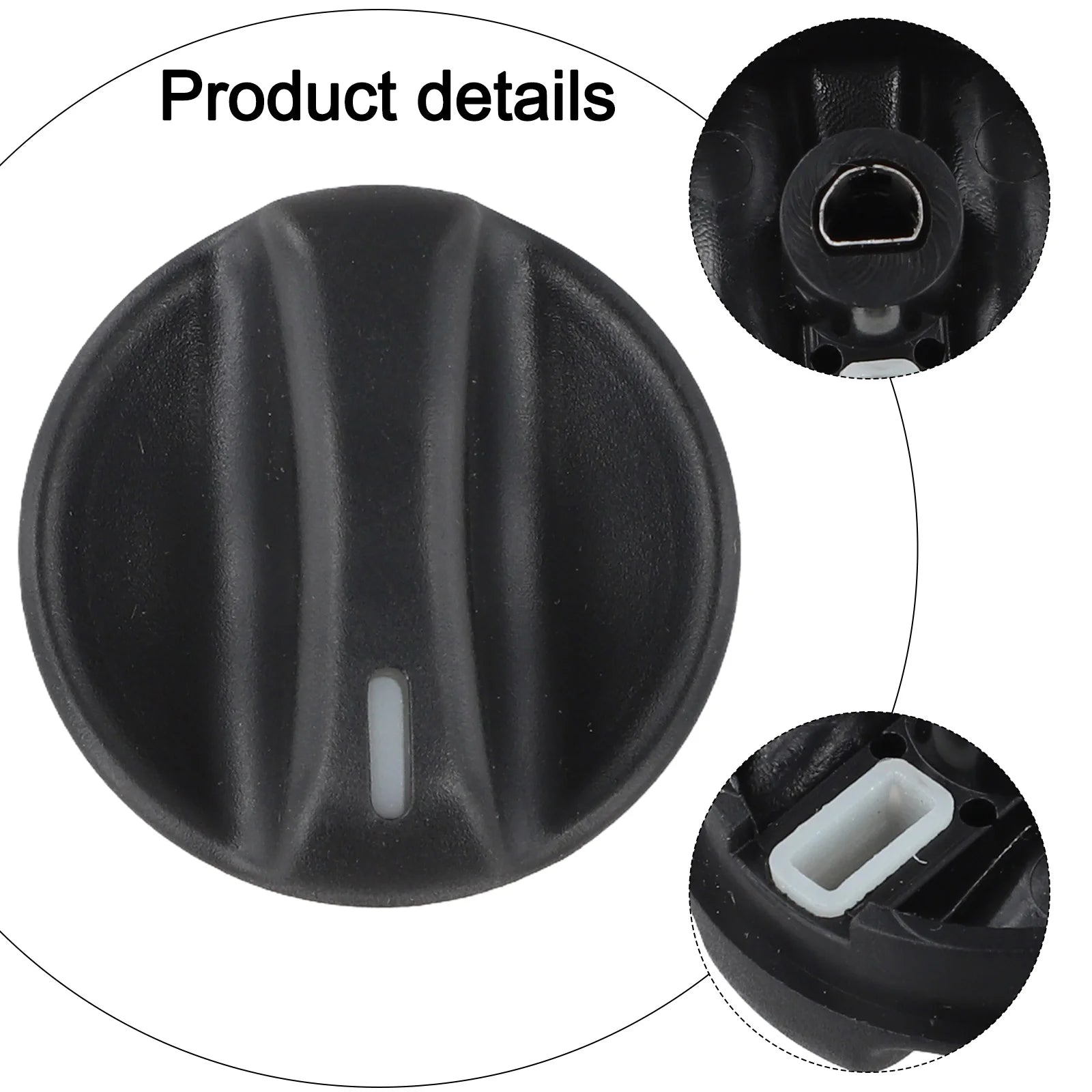 Car Air Condition A/C Panels Control Switch Knob Black AC Temp Or Fan Control Knob For Honda For Accord 1994-1997 79581-SV1-A11