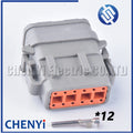 2 3 4 6 8 12 Pin Waterproof Connector Plug DTM06-2S-E007 DTM06-3S-E007 DTM06-4S-E007 DTM06-6S-E007 DTM06-8S-E007 DTM06-12S-E007
