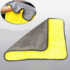 Car Wash Towels Cleaning Cloth Absorbent Dry Cloth General Purpose Microfiber Towel Thickened Yellow 30/40/60cm Amagi