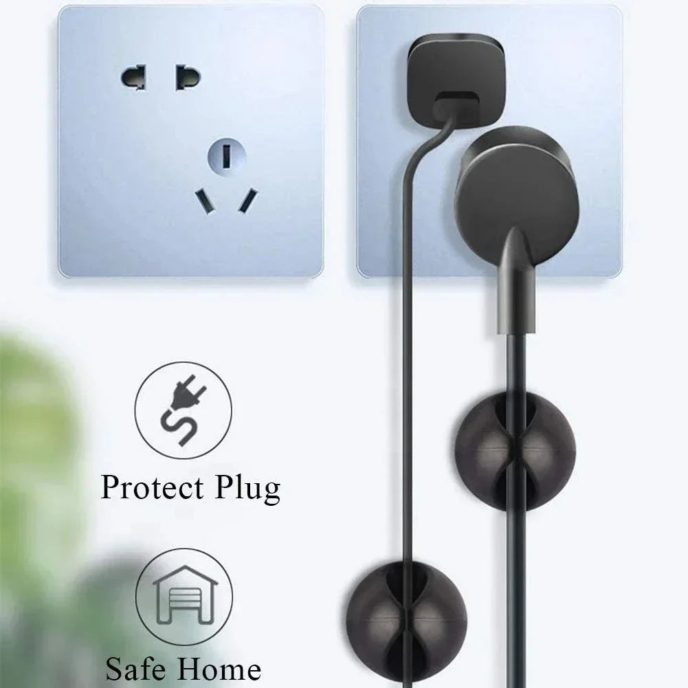 Car Wire Tie Clip Adhesive Fixer Organizer Black White Clamp Cable Line Holder Phone Computer USB Line Fastener Auto Accessories