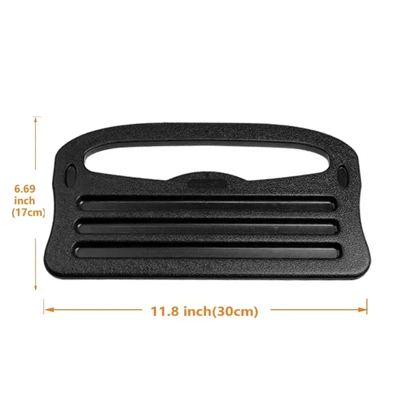 Steering Wheel Tray Table Deluxe - Multifunctional Car Storage Rack With Card Table Functionality - Durable Plastic Construction