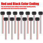 6/2PCS Type-C Female 2Pin USB Connector Type-C Waterproof with Female Socket Fast Charging Jack Charging Port USB-C Charger Plug