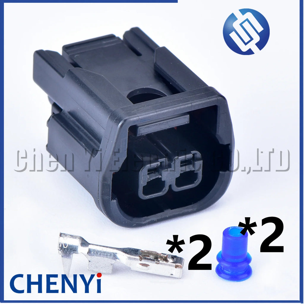 2 Pin auto waterproof connector LED Headlights Daytime Running Light Fog Light wiring harness plug 6189-7408 6181-6851 for Honda