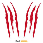New 1pcs Claw Marks Headlight Decal Car Sticker Monster Claw Marks Car Headlight Stripes Scratch Vinyl Decal Universal For Most