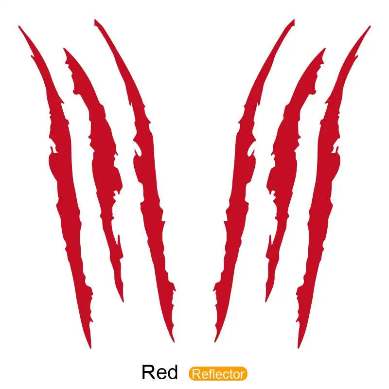New 1pcs Claw Marks Headlight Decal Car Sticker Monster Claw Marks Car Headlight Stripes Scratch Vinyl Decal Universal For Most