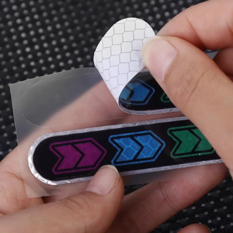 2PCS Car Reflective Sticker Mirror Safety Warning Tape Sticker Mark Styling Reflective Mirror Stickers for Auto Decor DIY Tape