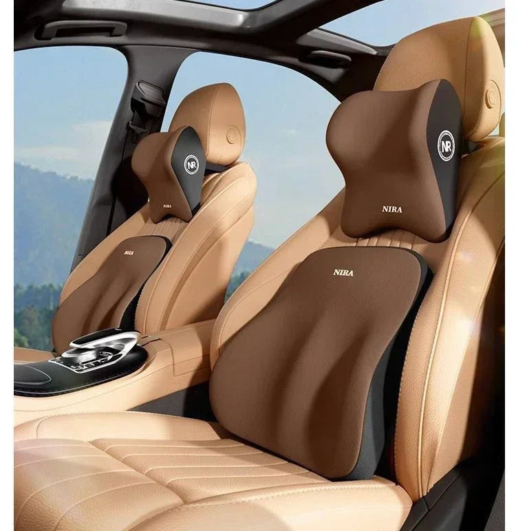 Car Seat Back Very Comfortable Memory, Support Soft and Comfortable Neck Headrest, Car Seat Back Cushion, Waist Cushion Amagi