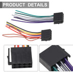 Universal Car Stereo Radio ISO Cable Adapter ABS Male Plug To Female Connector Wiring Harness