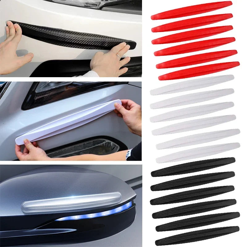 4/6Pcs Car Bumper Anti-collision Strips Door Body Scratch Automotive Protective Tape Strips Door Guard Lip Stickers Amagi