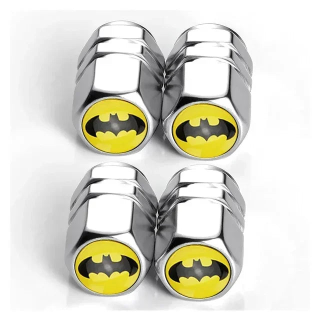 4Pcs Tire Valve Stem Caps, Universal Car Wheel Air Valve Dust Proof Covers for Cars, Trucks, SUVs, Bikes and Motorcycles Amagi