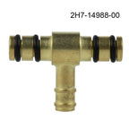 1pc Carburetor Brass Fuel Tee Fit For FJ600 XS750 XS1100 2H7-14988-00 Motorcycle Metal Carburetor Parts