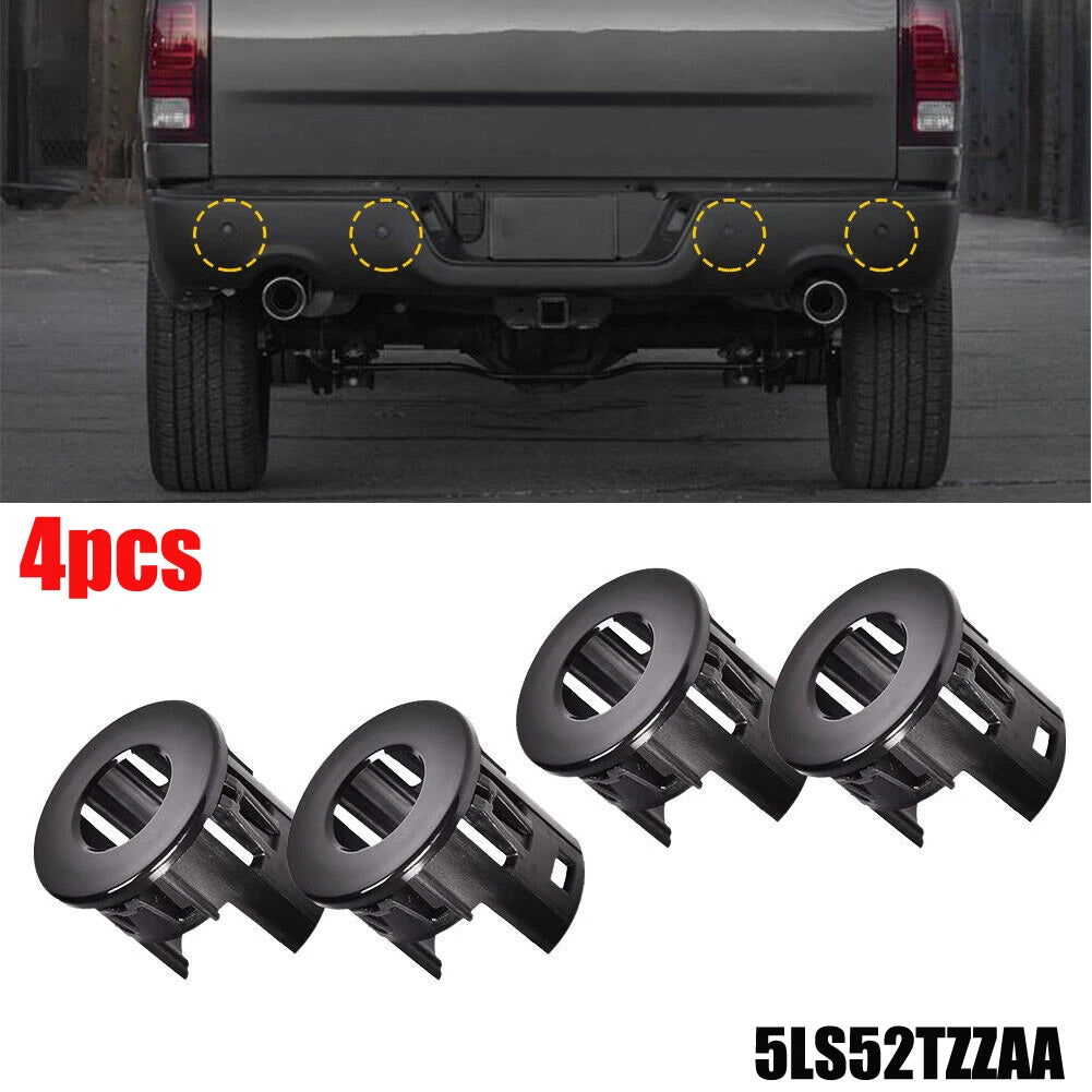 4Pcs Parking Assist Sensor Bracket Bezels For Dodge For Ram 1500 2500 3500 2014-2018 Car Reversing Mount Accessories