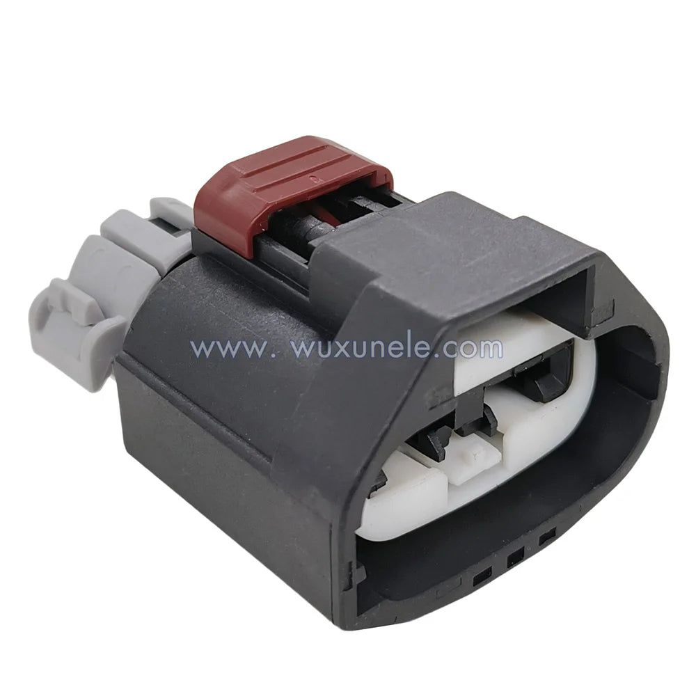 5 Sets Automotive Cooling Fan 2 Pin 7283-3214-30 Wire Connector Black ABS Material for Automotive Cooling Fans