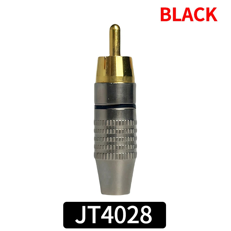 4/10/20PCS Solderless Gold-Plated RCA Plugs, Metal AV Audio Video Connectors for Amplifier, Speaker, DIY Easy Installation