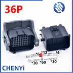 36 Pin male or female Auto ECU waterproof connector Connector Engine radar headlight harness assembly plug 1743062-2 1743059-2