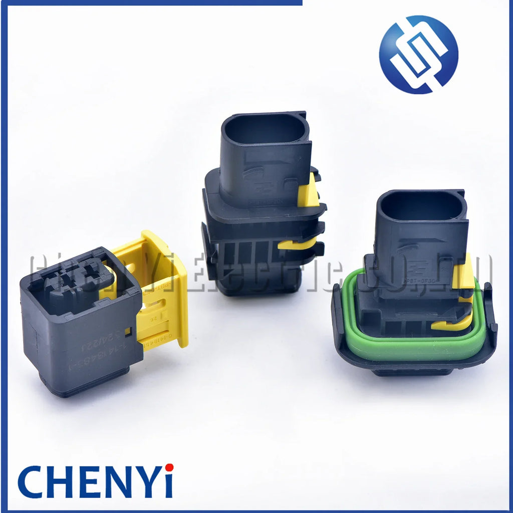 2 Pin Automotive Connector Waterproof Socket Wire harness plug With Rubber Pins 1-1418483-1 1-1703841-1 1-1703839-1 1670150-1